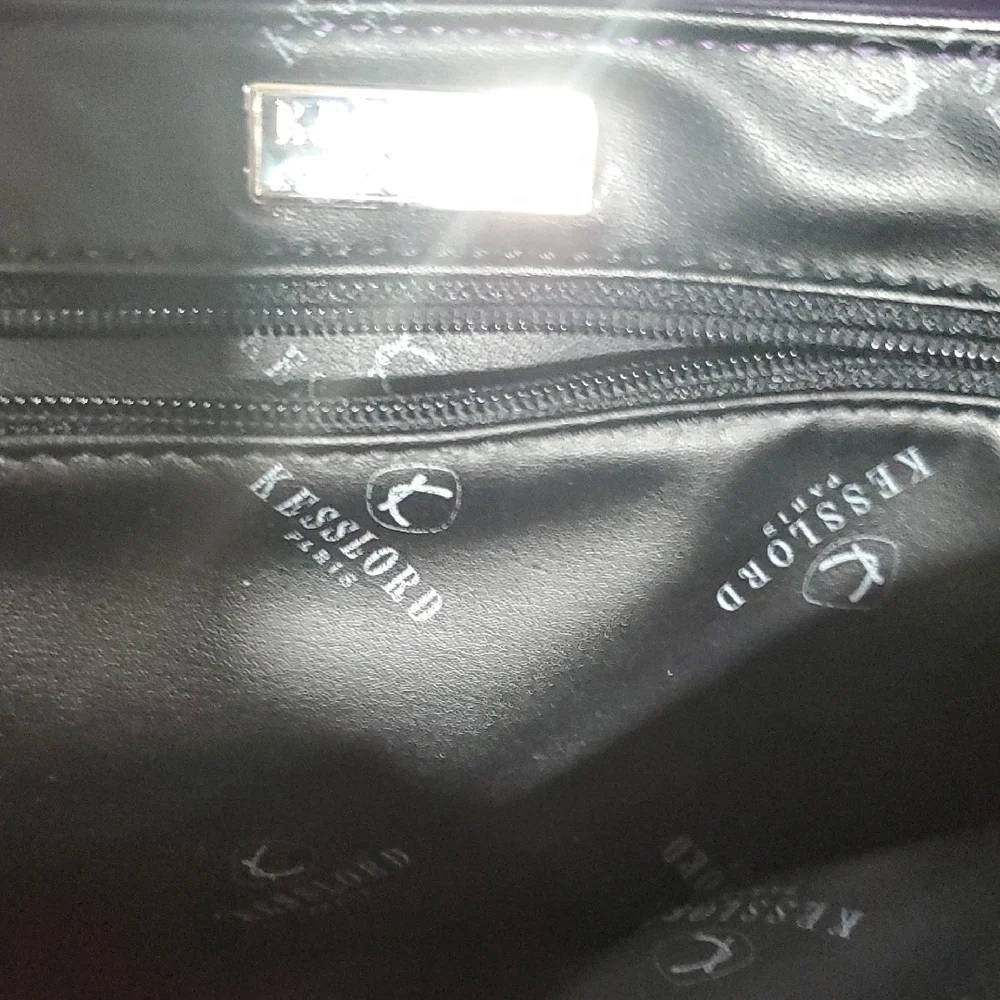 Vintage Kesslord Paris  Elegant Purple  Crescent Shoulder Bag - Picture 12 of 13